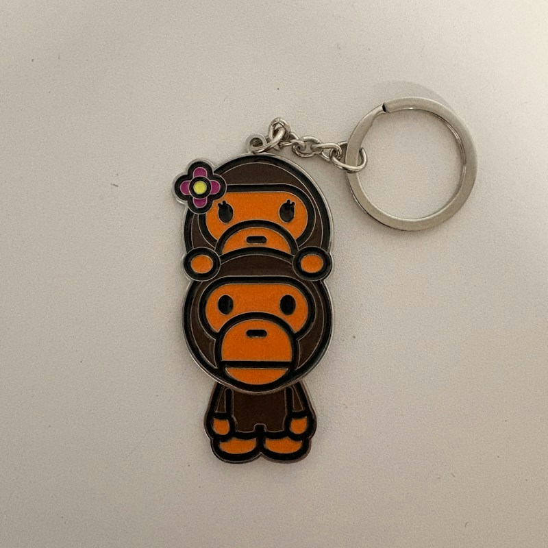 BAPE A Bathing Ape Baby Milo Metal Keychain
