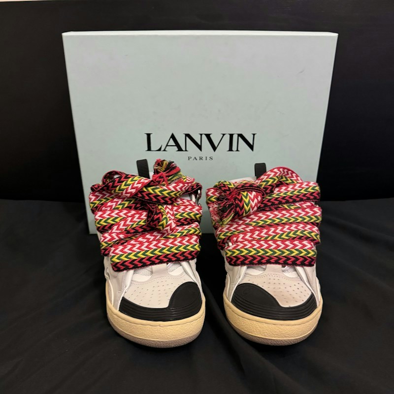 Lanvin Curb Mule White Multi
