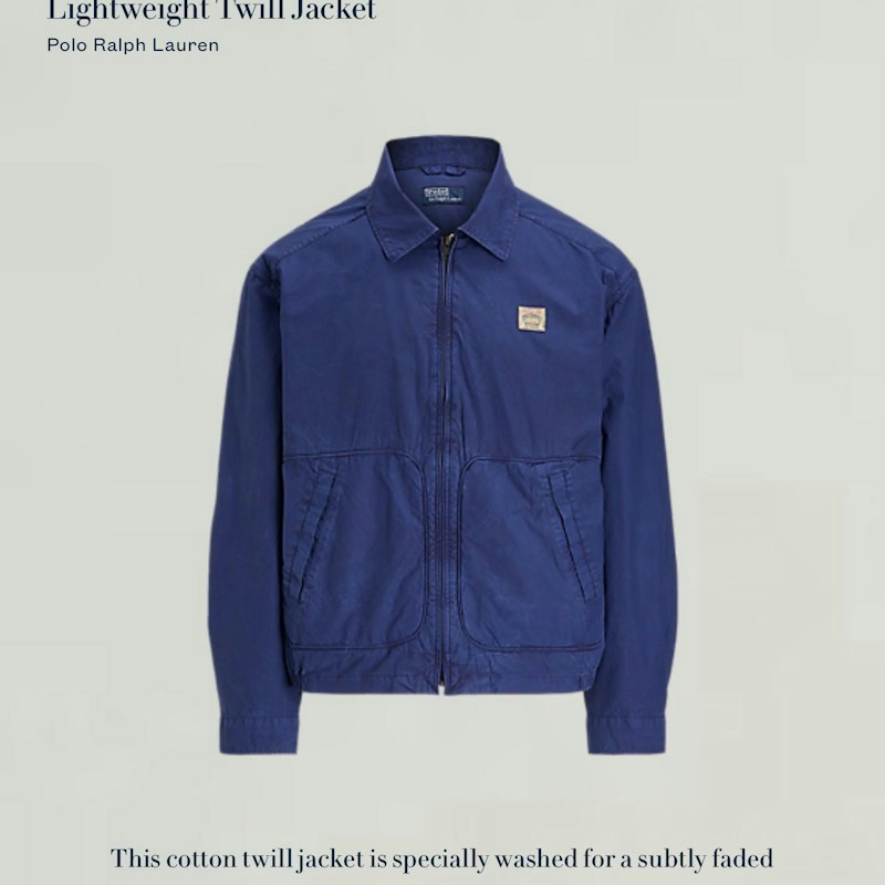 Polo Ralph Lauren Lightweight Twill Jacket Navy