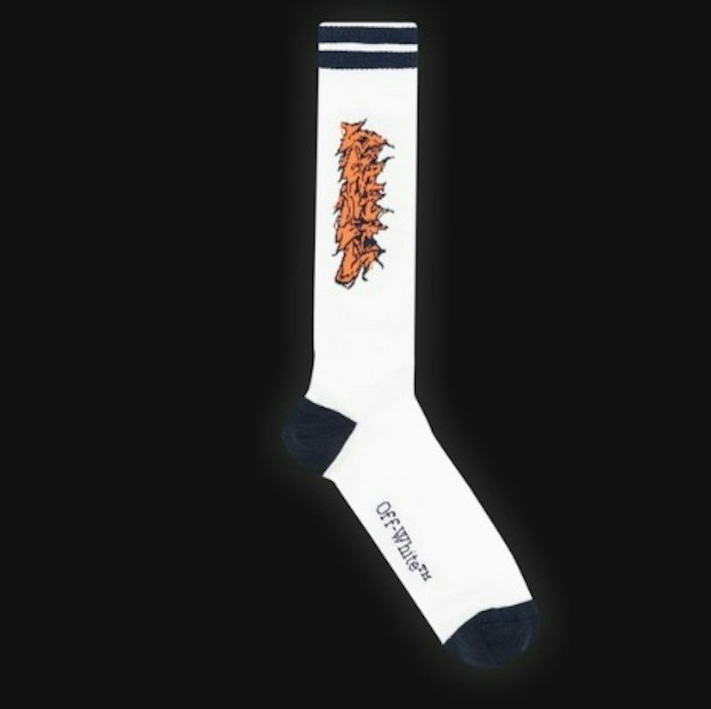 Off-White Neen Socks White Orange