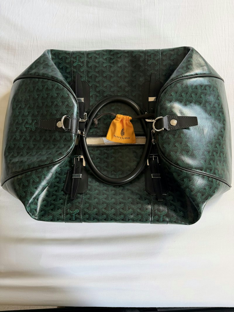 Goyard Boston Duffel 50 Bag Evergreen