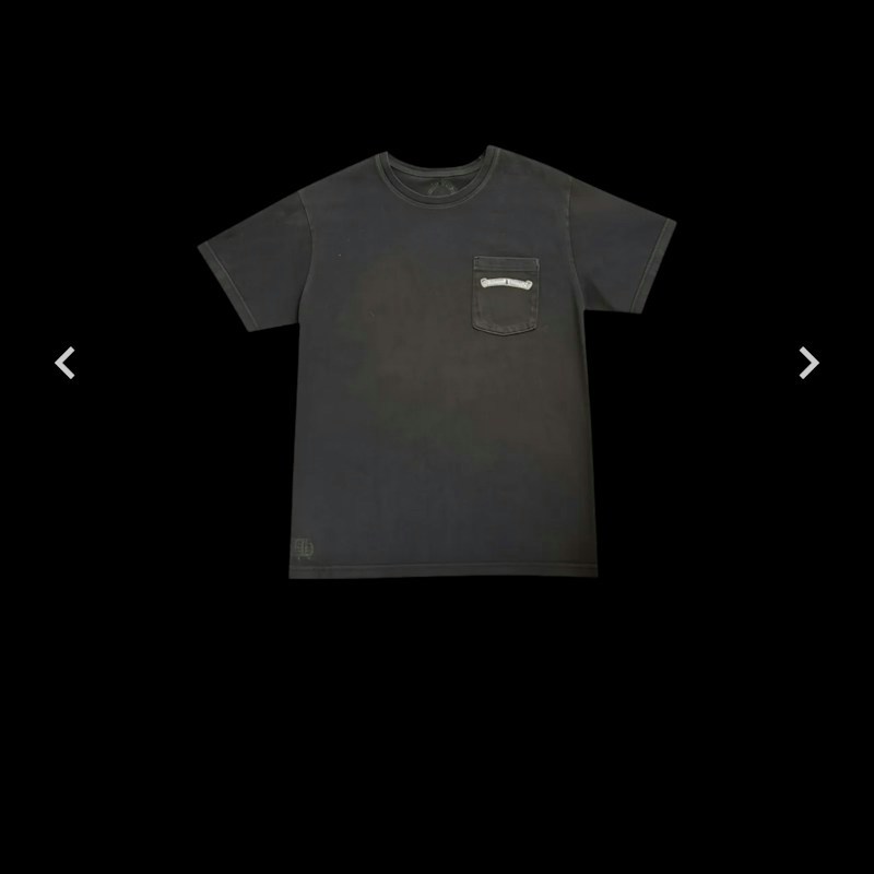 Chrome Hearts USA Shoulder Logo Black T-Shirt