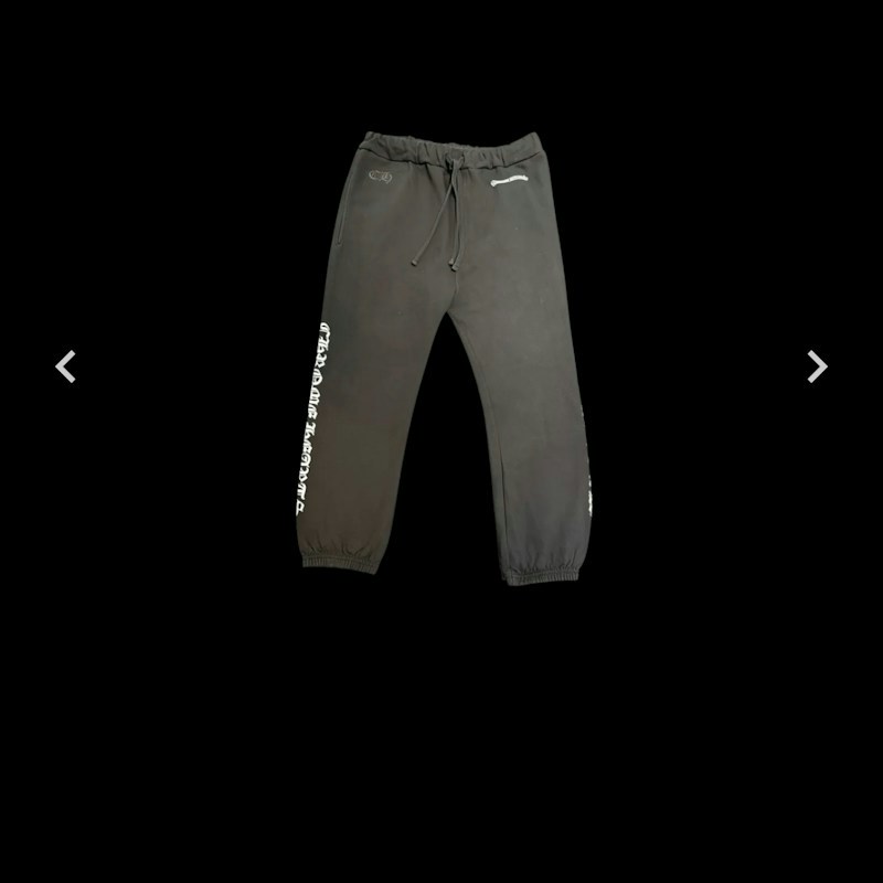 Chrome Hearts Scroll Script Sweatpants Black