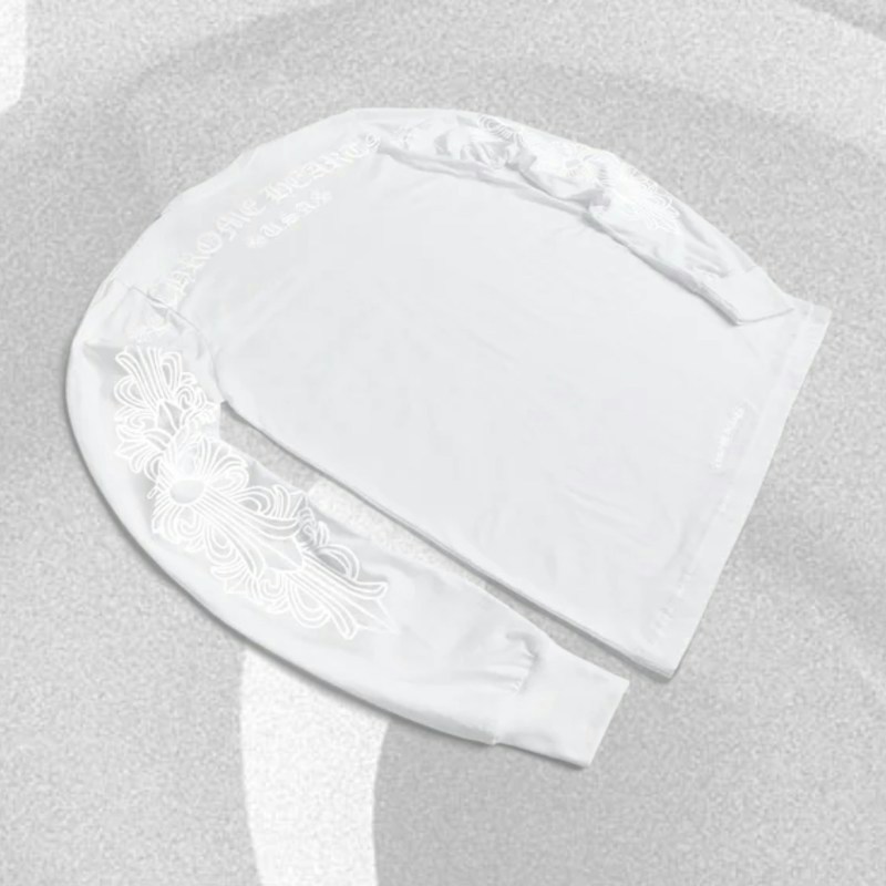 Chrome Hearts Cross Pocket Long Sleeve T-Shirt White