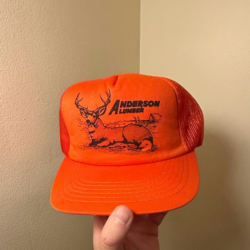 Big Buck Anderson Lumber Trucker Hat Orange