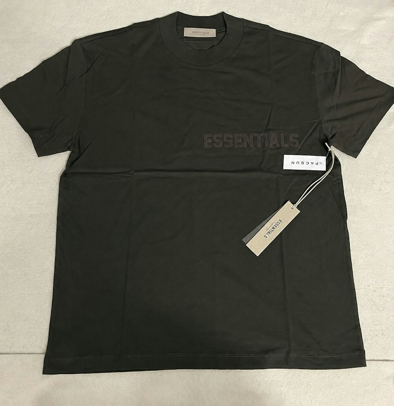 Fear of God Essentials Short Sleeve Tee Off Black