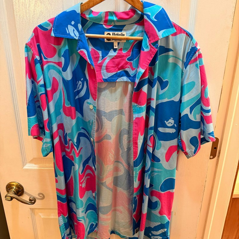 A Bathing Ape Camo Short Sleeve Button Down Shirt Multi