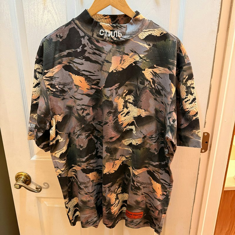 Heron Preston Mock Neck Short Sleeve T-Shirt Multi