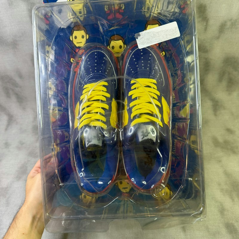 A Bathing Ape Bapesta Low Blue Red Yellow Superman