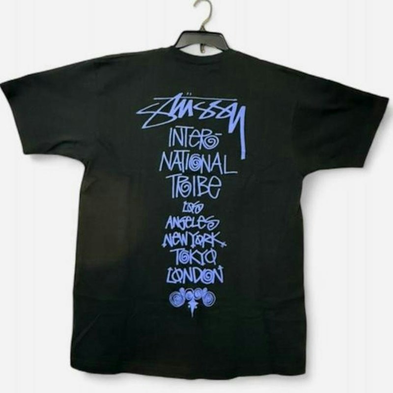 Stussy International Tribe T-Shirt Black Blue
