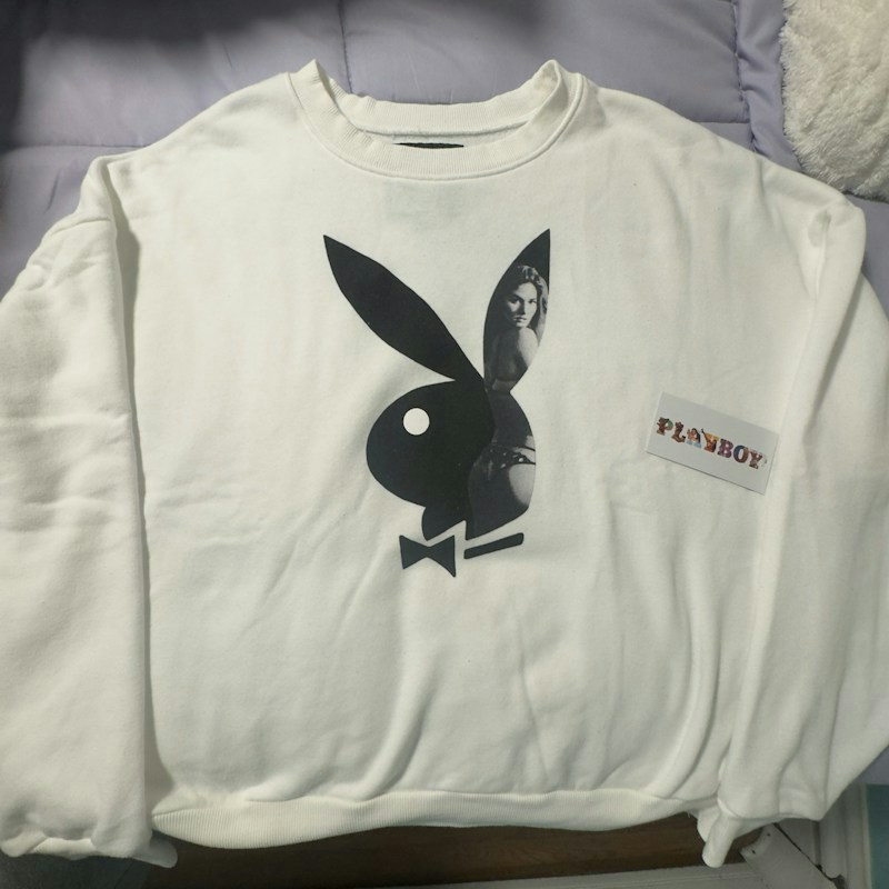 Playboy Bunny Graphic Sweatshirt White