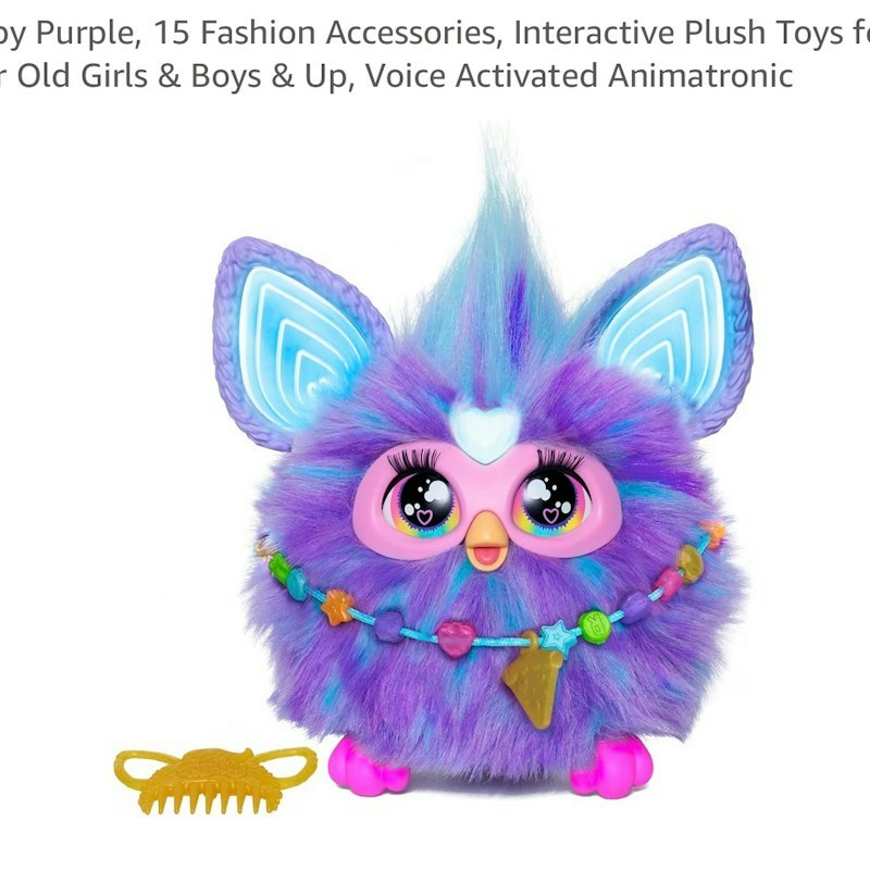 Hasbro Furby Purple Interactive Plush Toy Purple