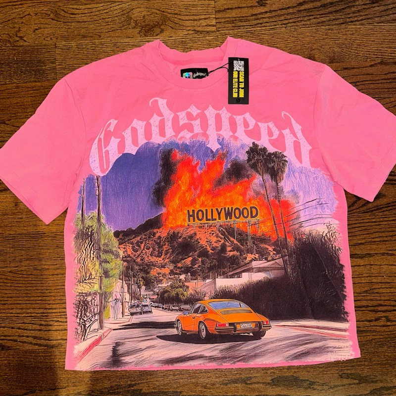 Godspeed Los Scandalous T-Shirt Pink