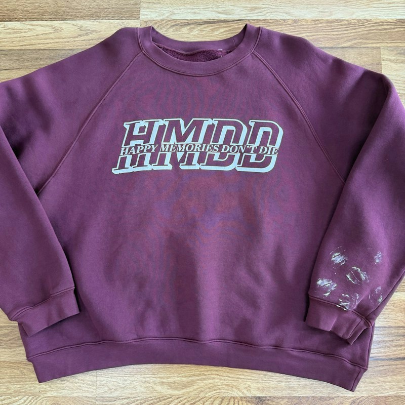 HMDD Burgundy Club Crewneck