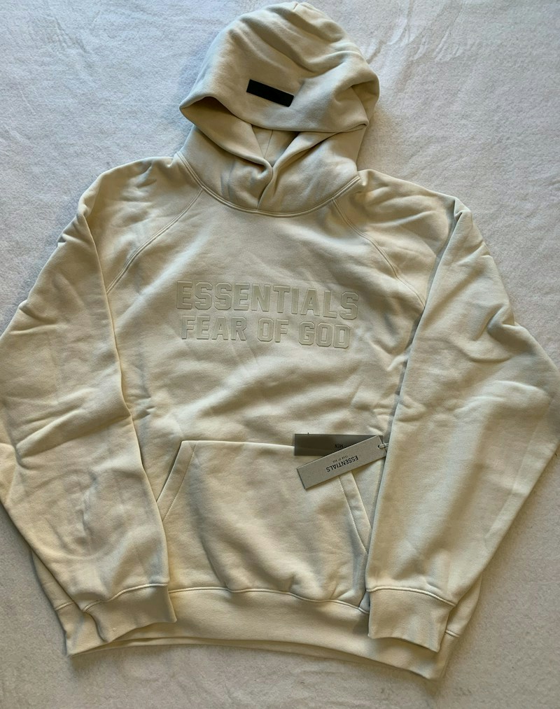 Fear of God Essentials Hoodie Eggshell