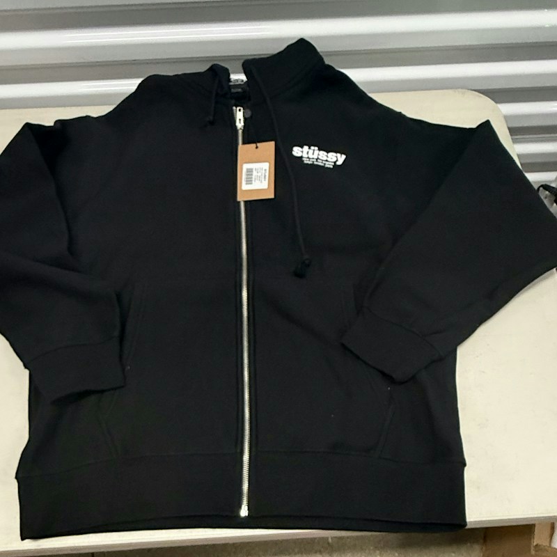 Stüssy Basic Stüssy Zip Hood Black