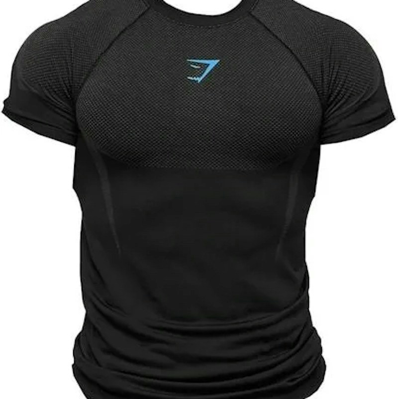Gymshark Short Sleeve Athletic T-Shirt Black