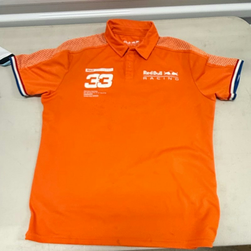 Red Bull Racing Max Verstappen 33 Polo Shirt Orange