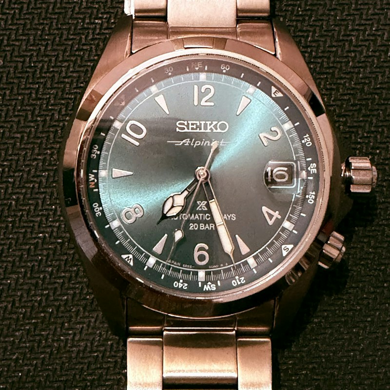 Seiko Alpinist Automatic Watch Green SPB507