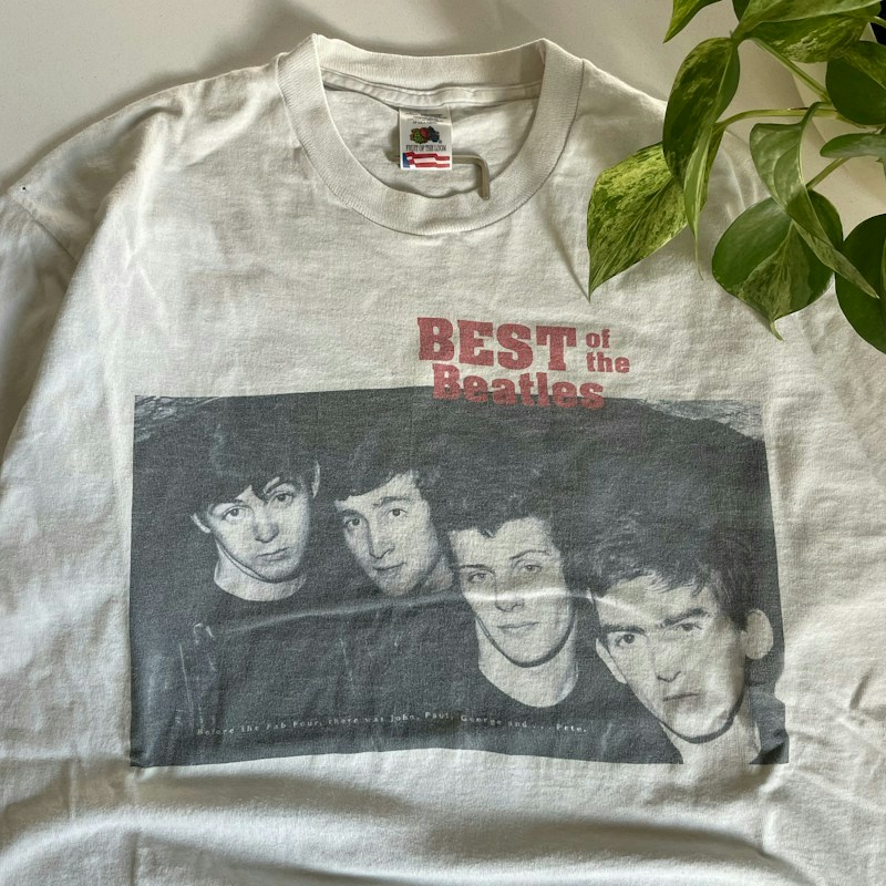 90s Fruit of the Loom Best of the Beatles T-Shirt White