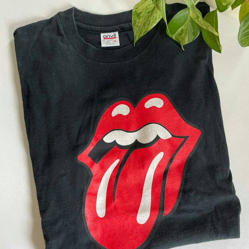 1997 Rolling Stones Bridges to Babylon World Tour T-Shirt Black