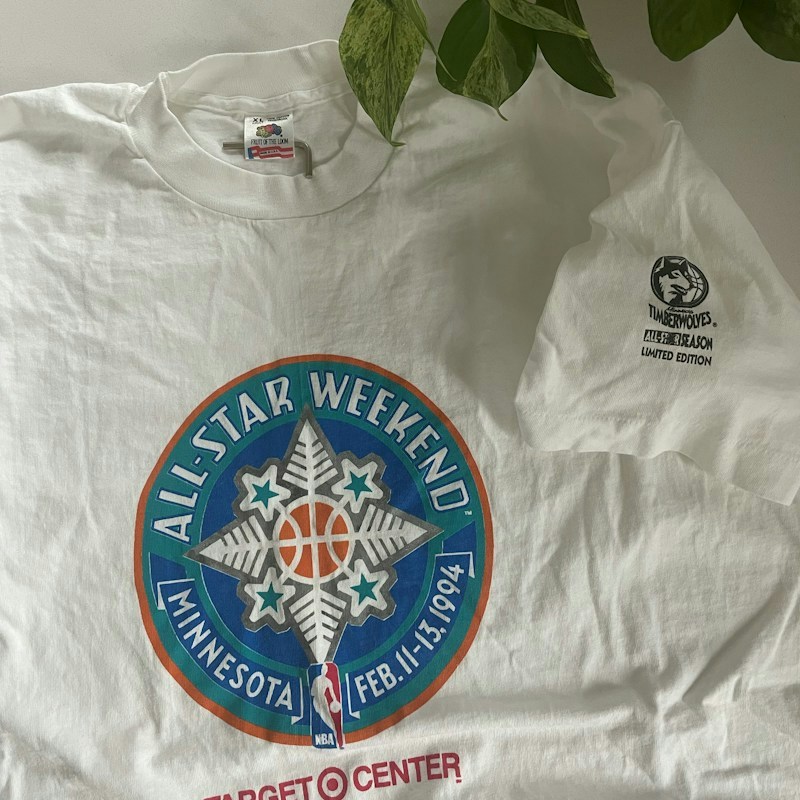 Fruit of the Loom 1994 NBA All-Star Weekend Minnesota T-Shirt White