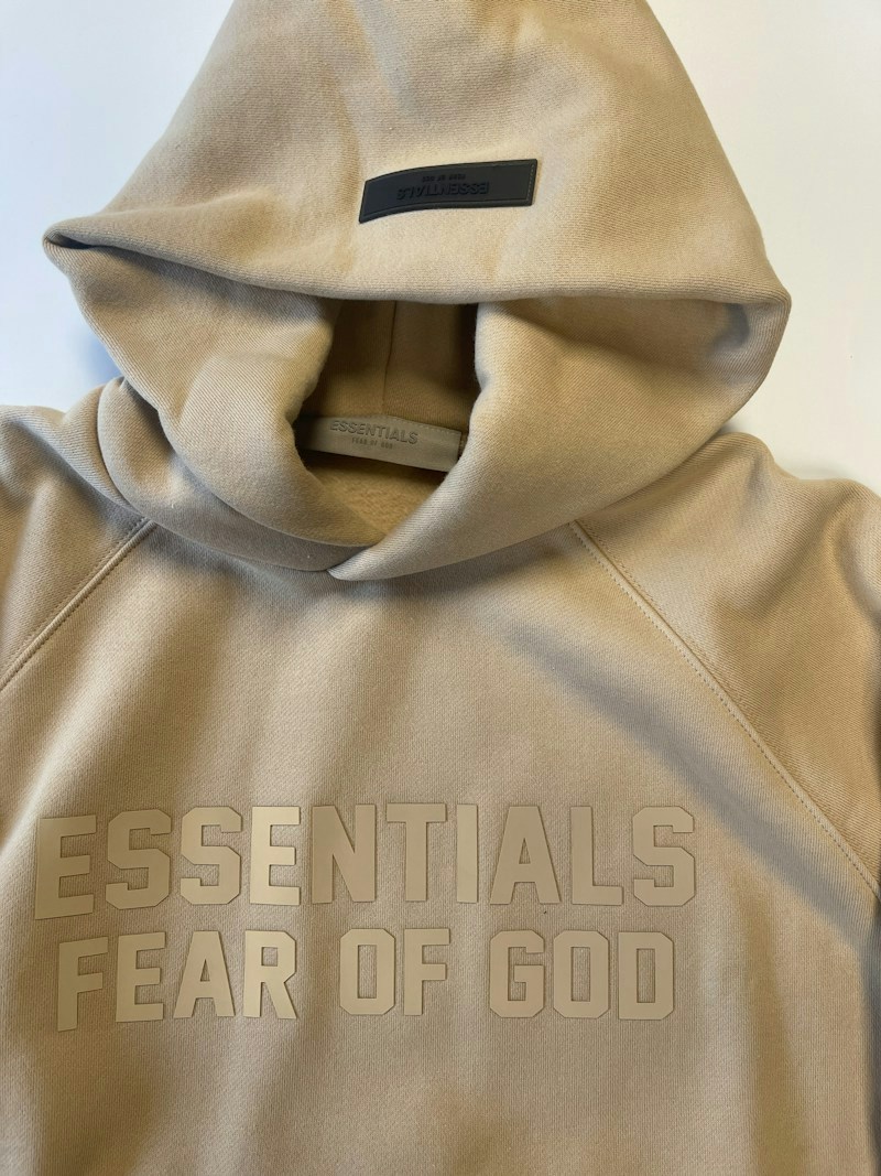 Fear of God Essentials Hoodie Sand
