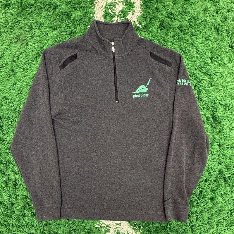 Nike Pied Piper Quarter Zip Pullover Charcoal Gray