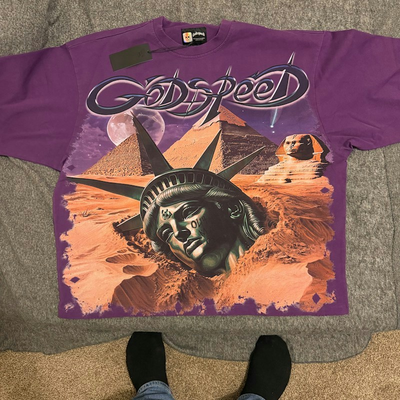 Godspeed Out Of Many One T-Shirt Purple