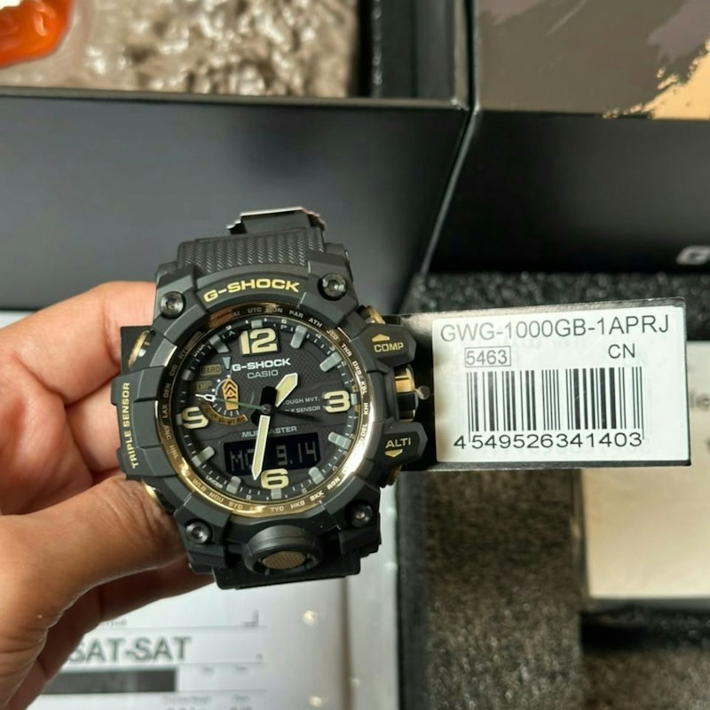 Casio G-Shock GWG-1000GB-1APRJ Jurassic World Mudmaster Watch Black Gold