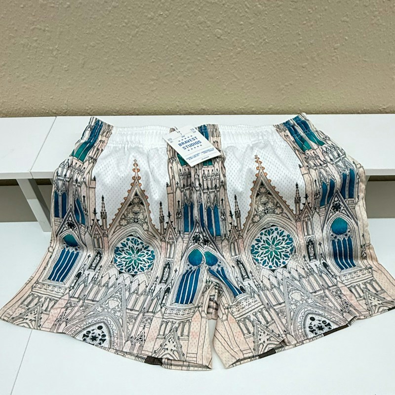 Bravest Studios Cathedral Mesh Shorts White