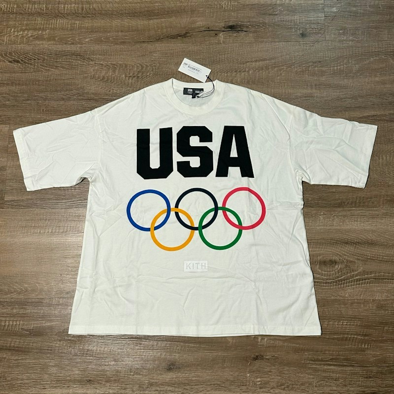 Kith x Olympics Washed Jason T-Shirt White