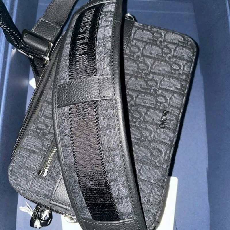 Dior Mini Safari Bag With Strap Black