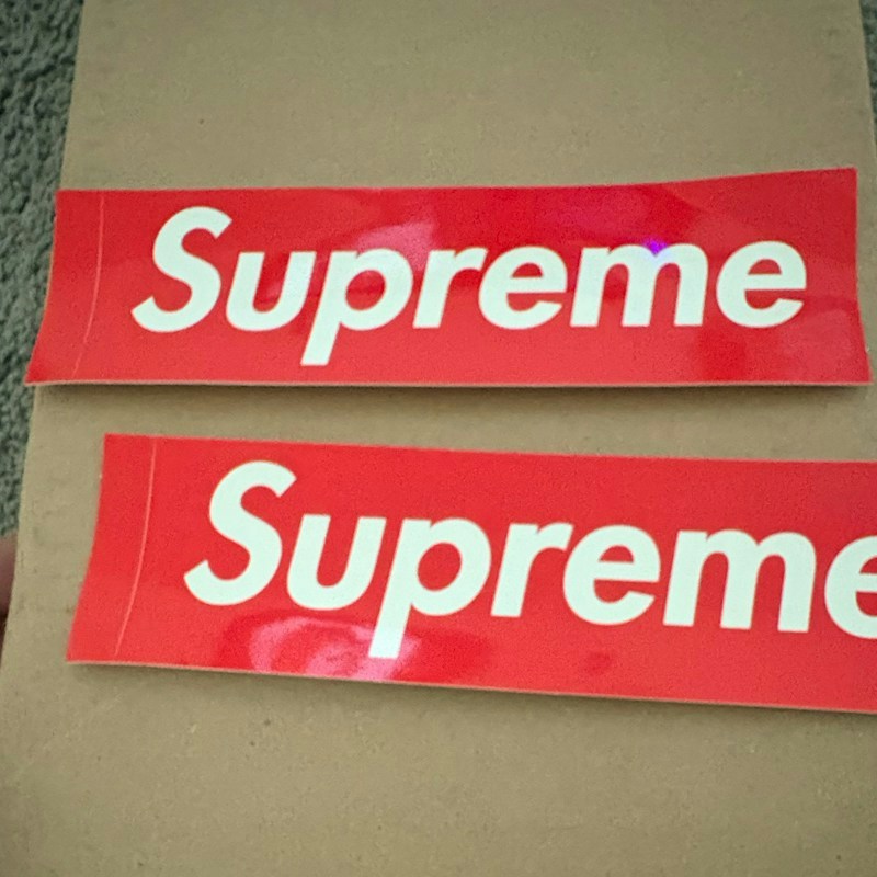 Supreme Box Logo Sticker Set of 2