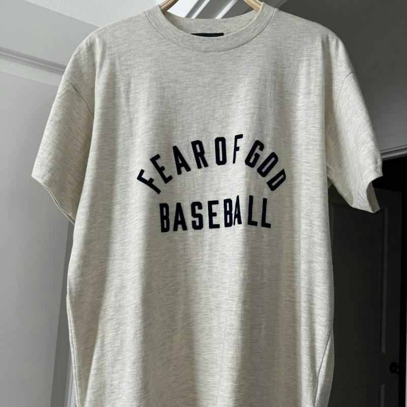 Fear of God Baseball T-Shirt Heather Grey