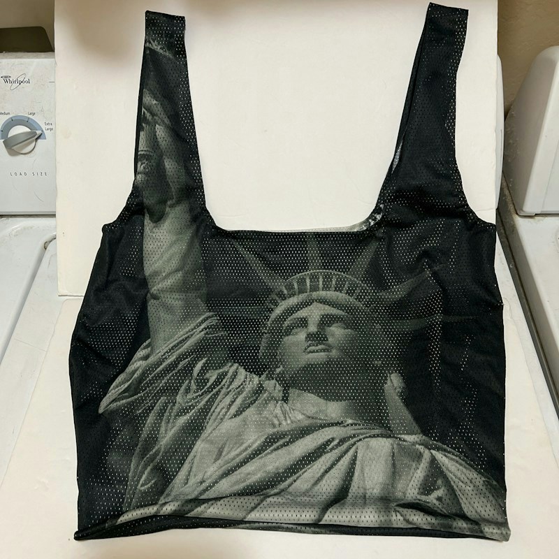 Nike Statue of Liberty Earth Mesh Reusable Tote Bag Black