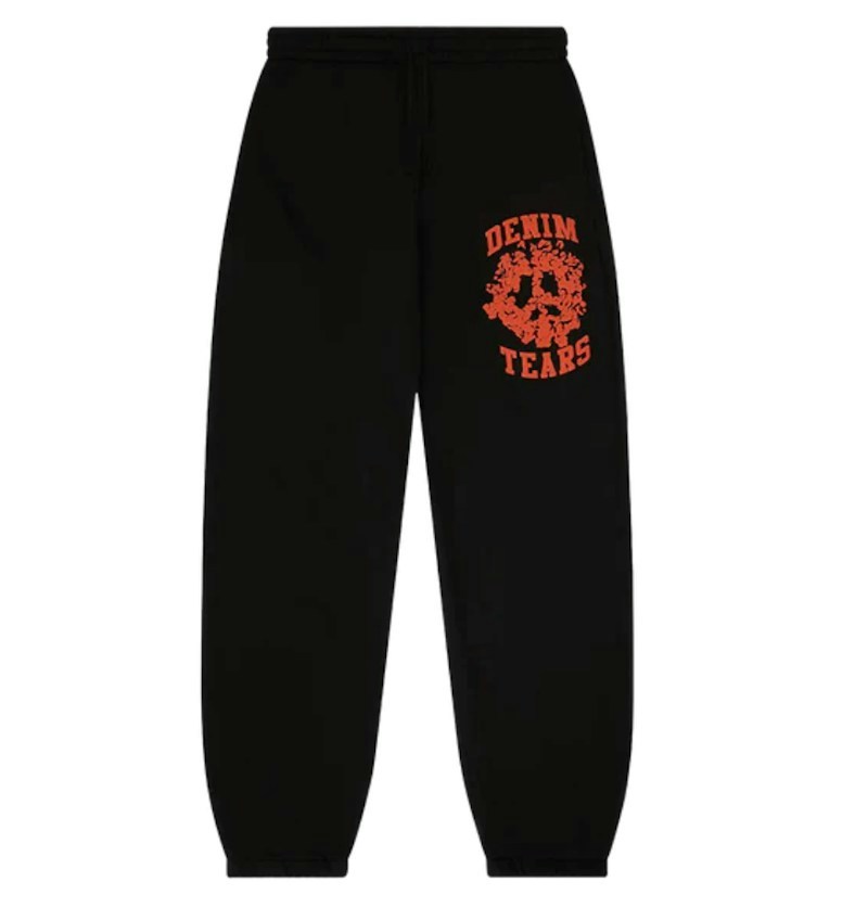 Denim Tears Sweatpants Black/Orange