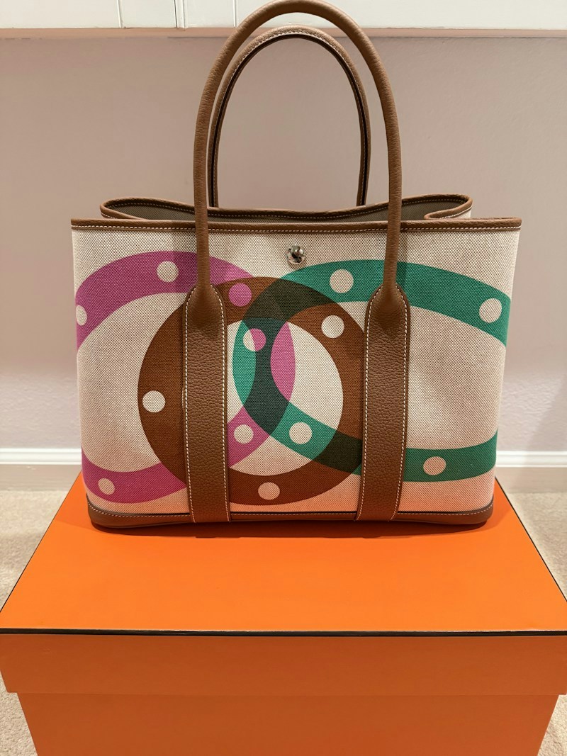 Hermès Garden Party Tote Canvas and Leather