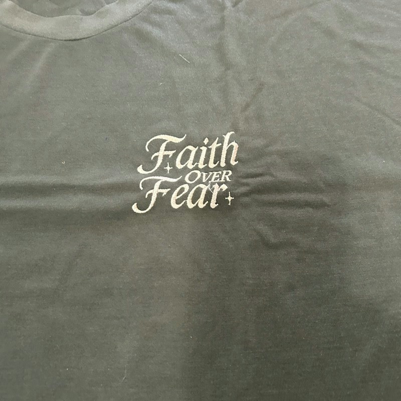 Faith Over Fear Graphic T-Shirt Black