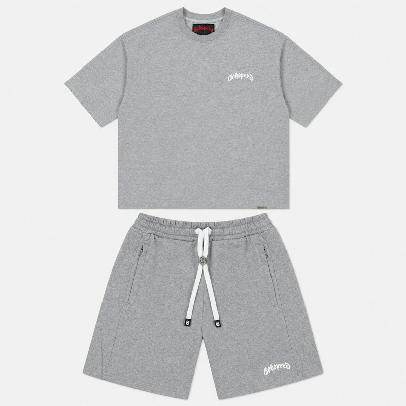 Godspeed T-Shirt and Shorts Set Heather Grey