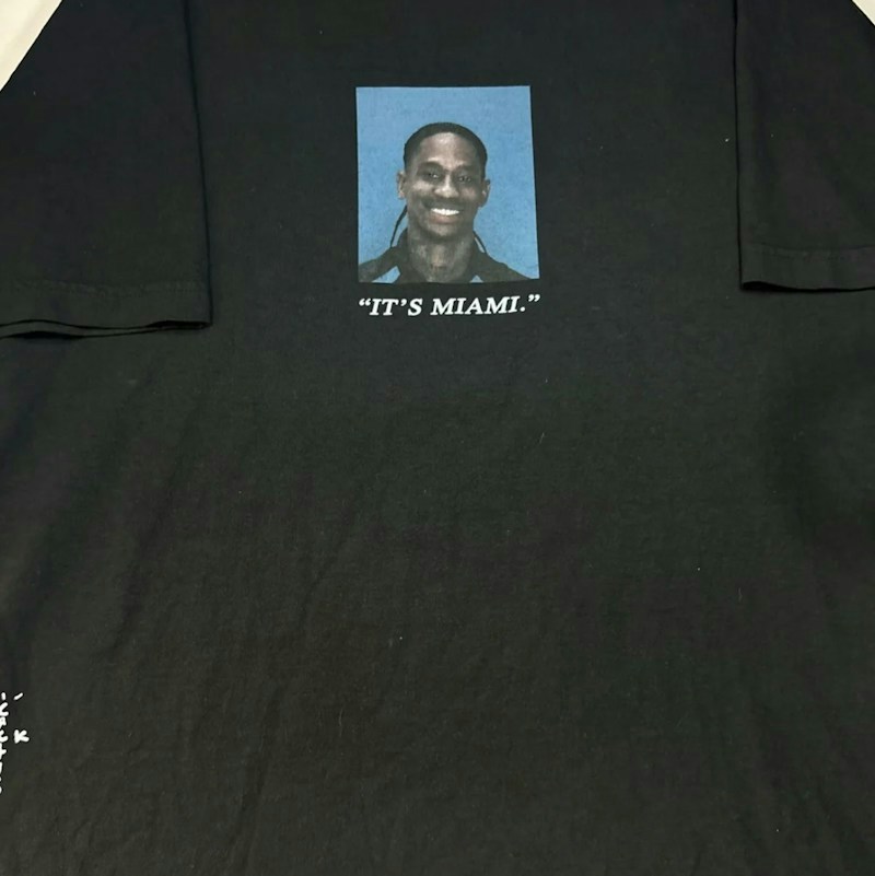 Travis Scott Cactus Jack It's Miami T-Shirt Black