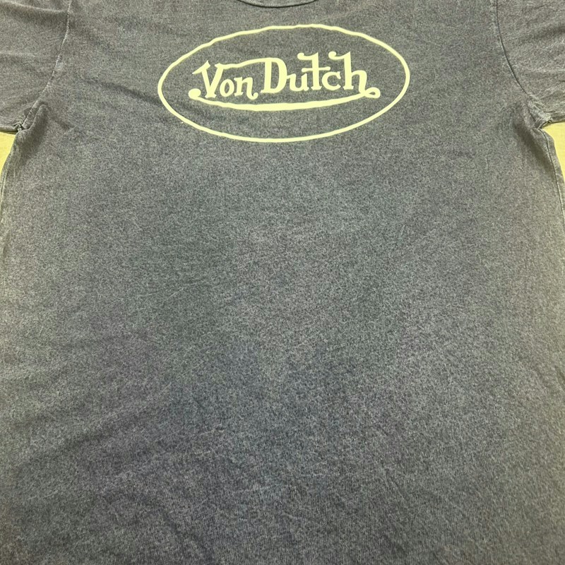 Von Dutch Oval Logo T-Shirt Blue