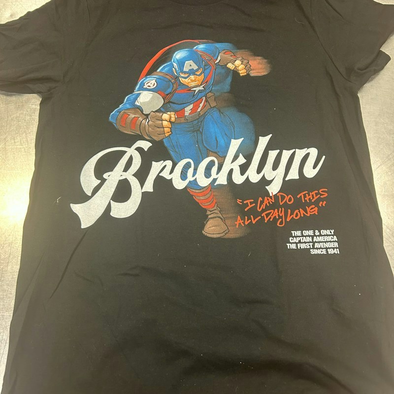 Marvel Captain America Brooklyn T-Shirt Black