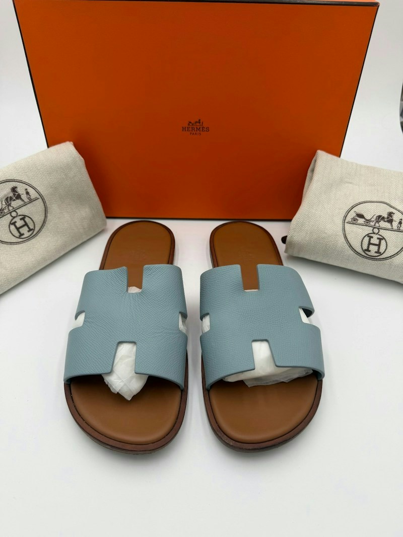 Hermes Oran Light Blue Sandals