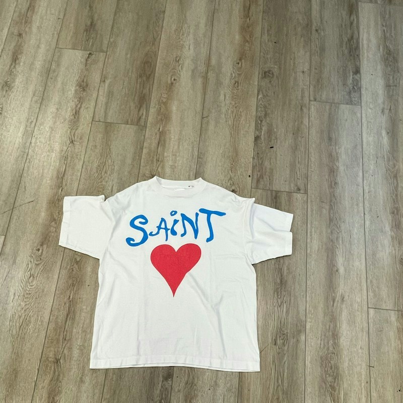Saint Mxxxxxx Saint Heart T-Shirt White