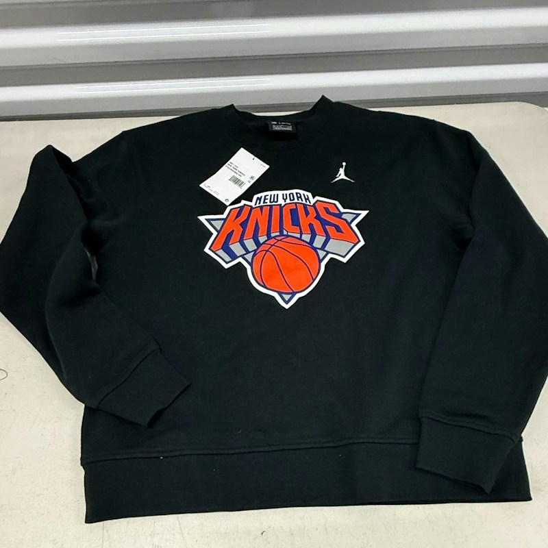 Jordan New York Knicks Crewneck Sweatshirt Black