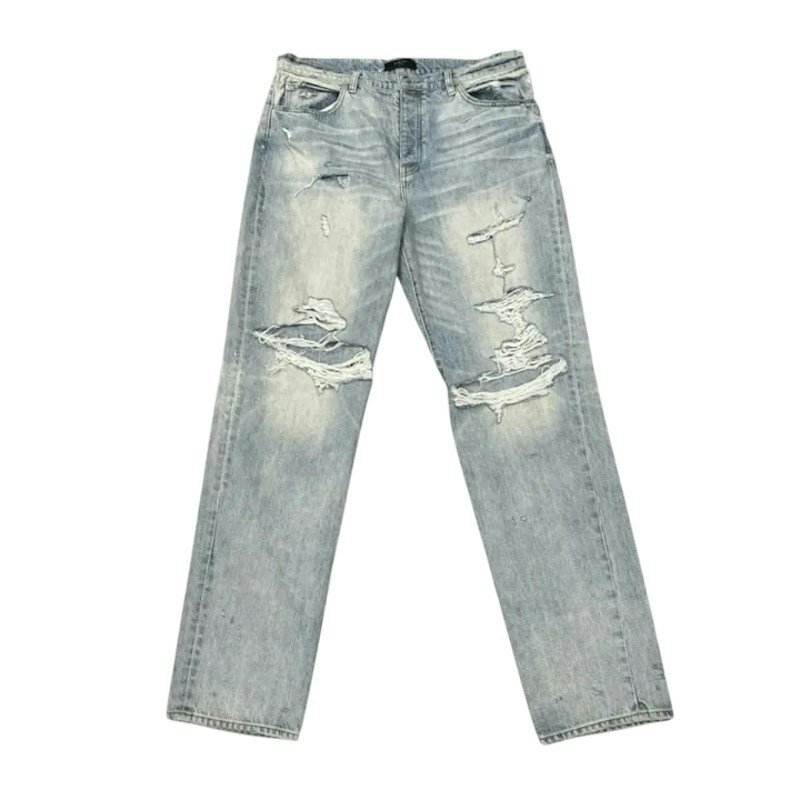 Amiri Denim Slouch Destroyed Jeans