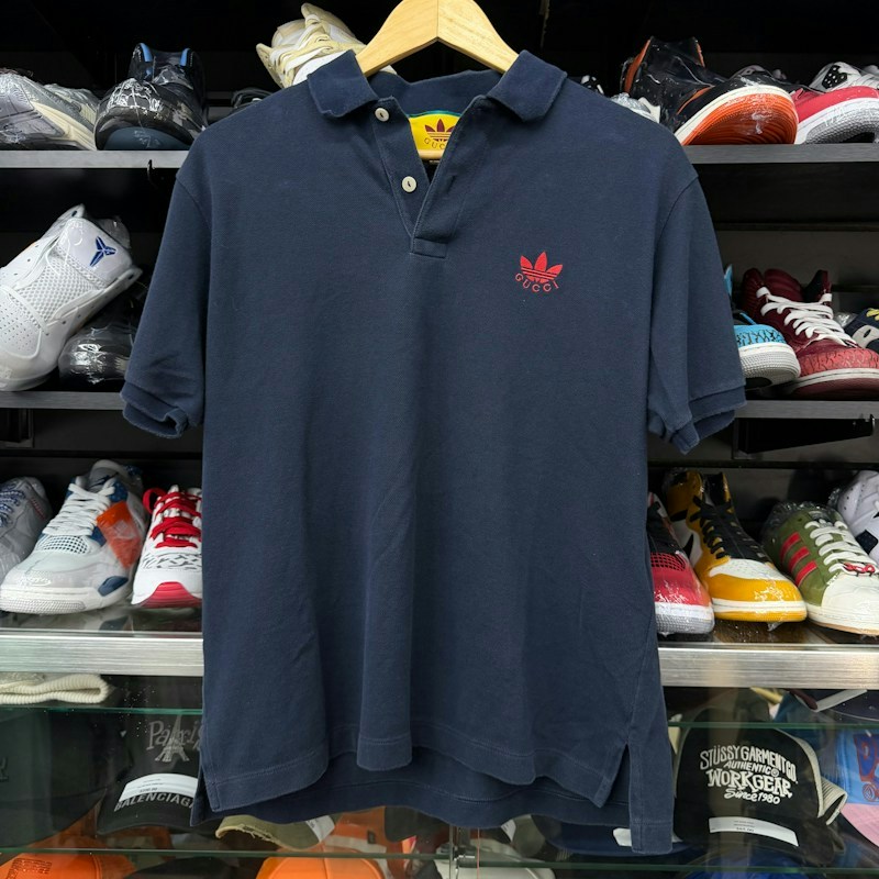 Gucci x Adidas Polo Shirt Blue