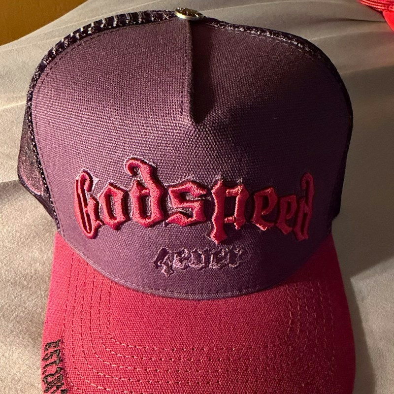 Godspeed Trucker Hat Purple Red