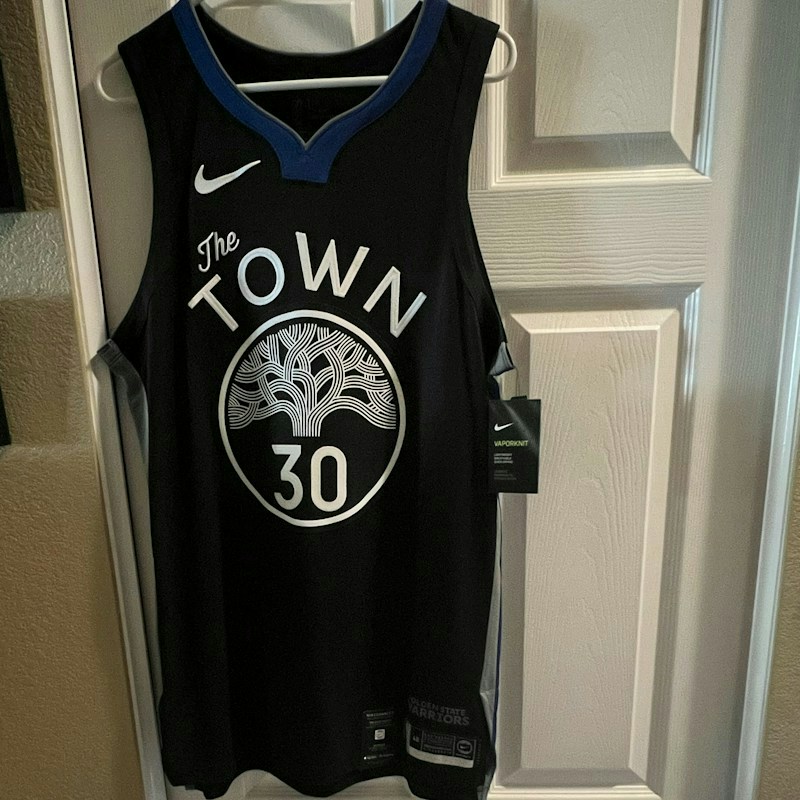 Nike Golden State Warriors Stephen Curry The Town Swingman Jersey Black